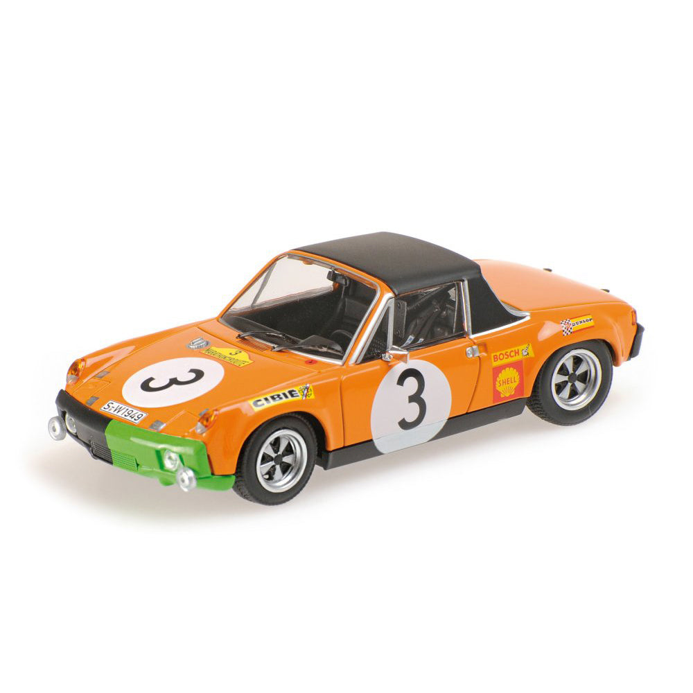 Minichamps 1:43 Porsche 914/6 Waldegaard/Andersson/Chasseuil 3rd #3 Marathon De La Route 1970 400706503