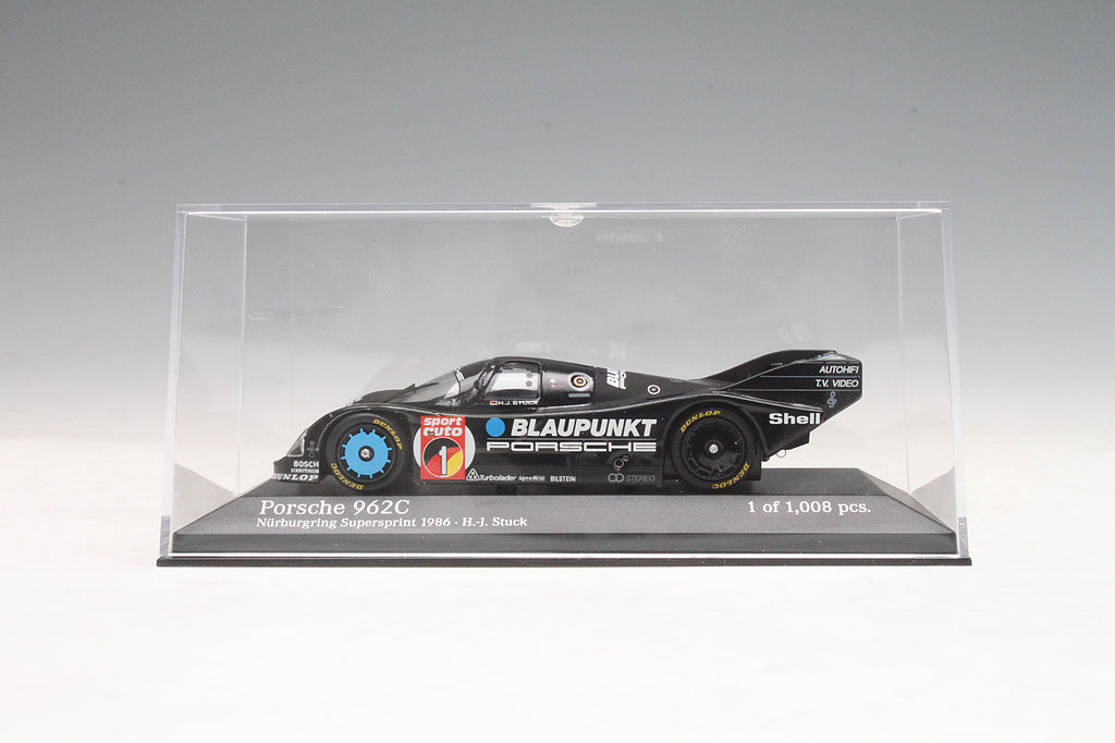 Minichamps 1:43 Porsche 962C Blaupunkt #1 Hans Joachim Stuck Winner Supercup Nurburgring 1986 400866801