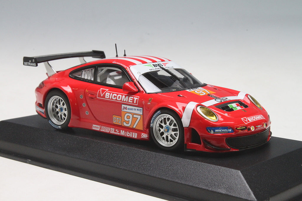 Minichamps 1:43 Porsche 997 GT3 RSR BMS Scuderia Italia Holzer/Westbrook/Scheider #97 24H Le Mans 2010 410106997