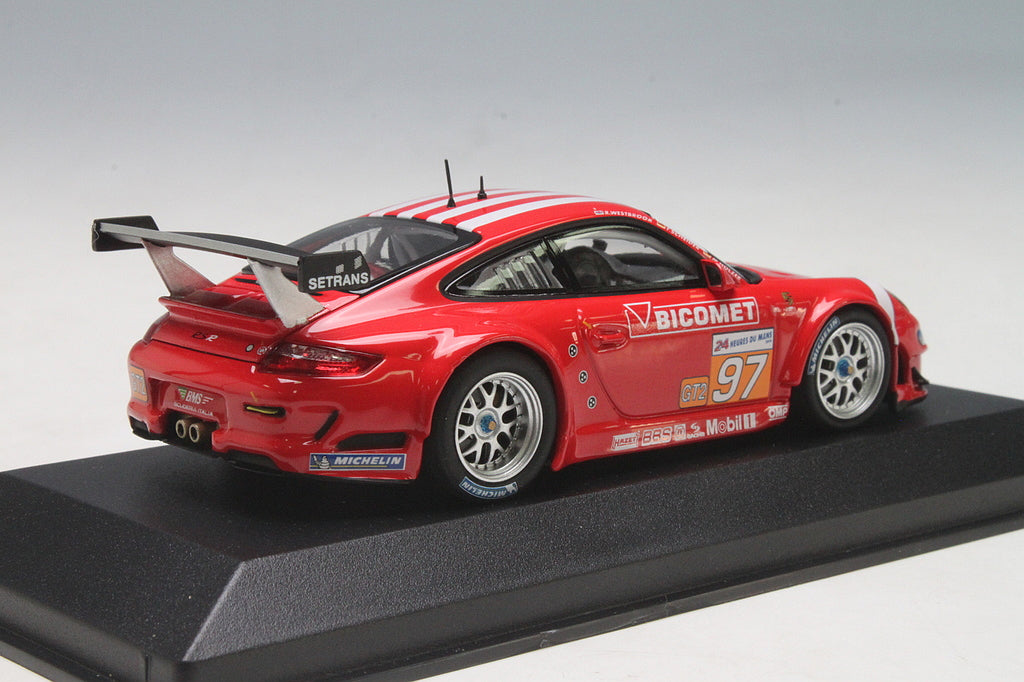 Minichamps 1:43 Porsche 997 GT3 RSR BMS Scuderia Italia Holzer/Westbrook/Scheider #97 24H Le Mans 2010 410106997
