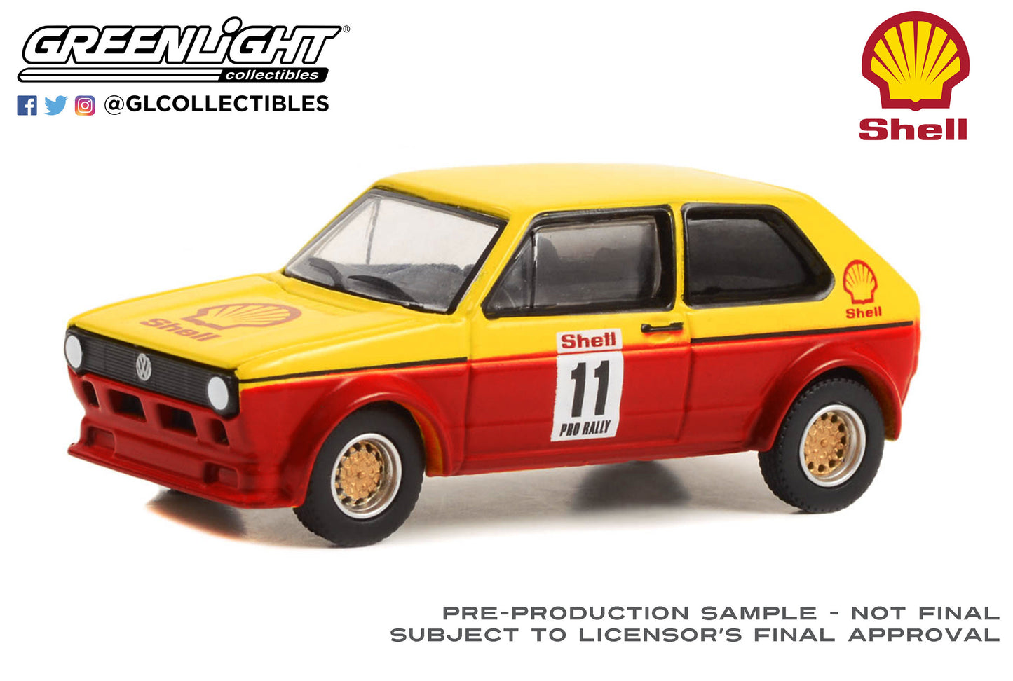 GreenLight 1:64 Shell Oil Special Edition Series 1 - 1978 Volkswagen Rabbit #11 Pro Rally 41125-B