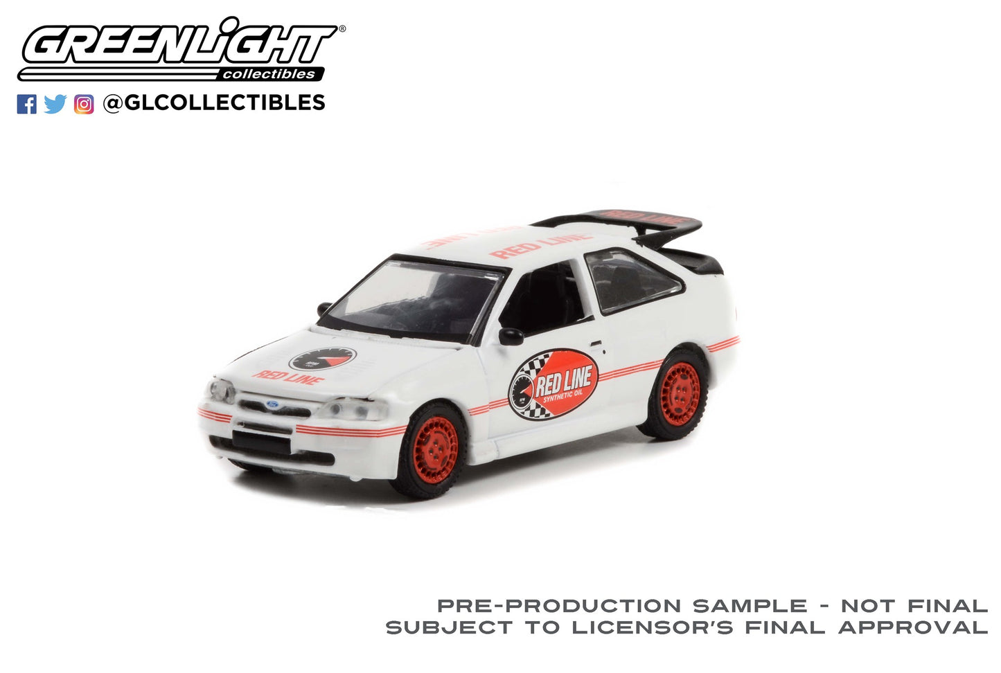 GreenLight 1:64 Running on Empty Series 14 - 1995 Ford Escort RS Cosworth - Red Line Synthetic Oil 41140-E