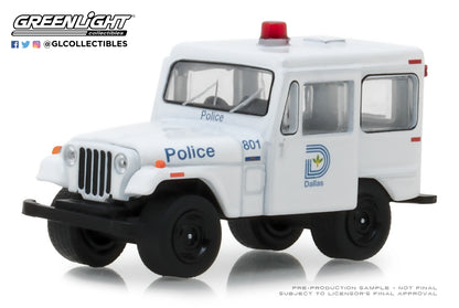 GreenLight 1:64 Hot Pursuit Series 29 - 1977 Jeep DJ-5 - Dallas, Texas Police 42860-B