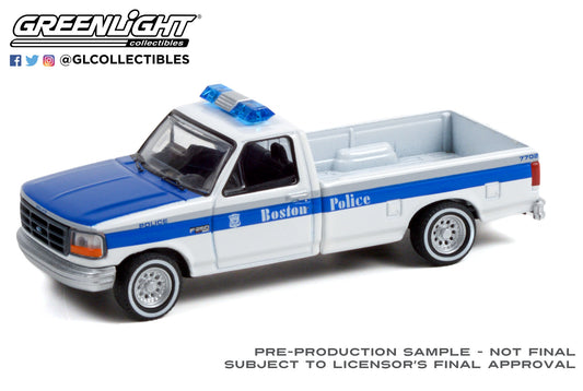 GreenLight 1:64 Hot Pursuit Series 40 - 1995 Ford F-250 - Boston Police Department - Boston, Massachusetts 42980-C