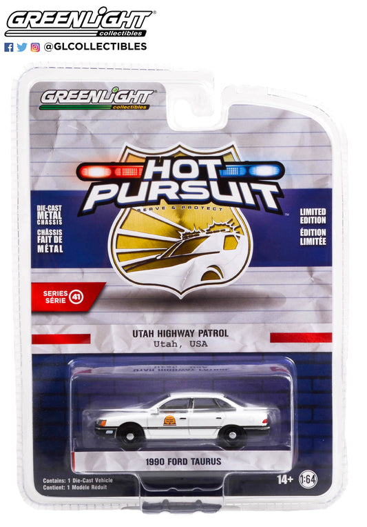 GreenLight 1:64 Hot Pursuit Series 41 - 1990 Ford Taurus - Utah Highway Patrol 42990-A
