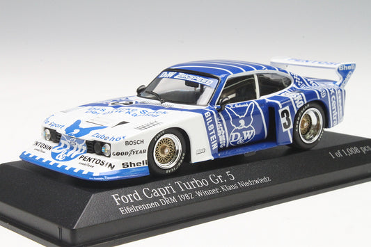 Minichamps 1:43 FORD CAPRI GR.5 ´D&W´ TEAM ZAKSPEED WINNER DRM NURBURGRING #3 1982 430828503