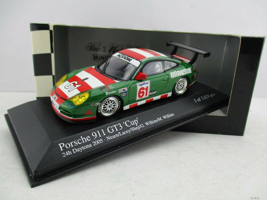 Minichamps 1:43 Porsche 911 GT3 Nearn/Lacey/Shep/Wilkins/Wilkins Team The Racers Group East #61 24H Daytona 2005 400056261