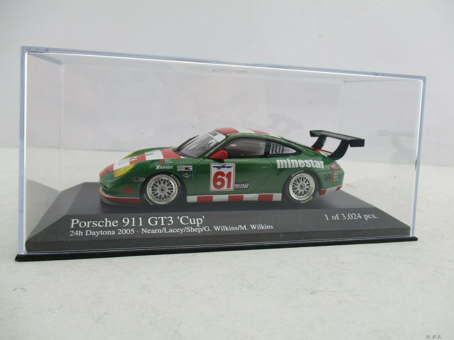 Minichamps 1:43 Porsche 911 GT3 Nearn/Lacey/Shep/Wilkins/Wilkins Team The Racers Group East #61 24H Daytona 2005 400056261