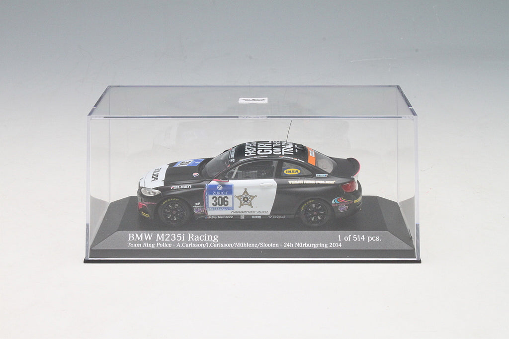 Minichamps 1:43 BMW M235I Racing Team Ring Police – Kremer /Slooten/Carlsson/Carlsson #306 24H Nurburgring 2014 437142406