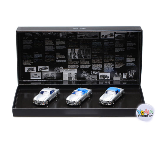 Minichamps 1:43 1990-2010 Volkswagen Karmann Ghia 1957 20 Years 3 Car Set 432051023