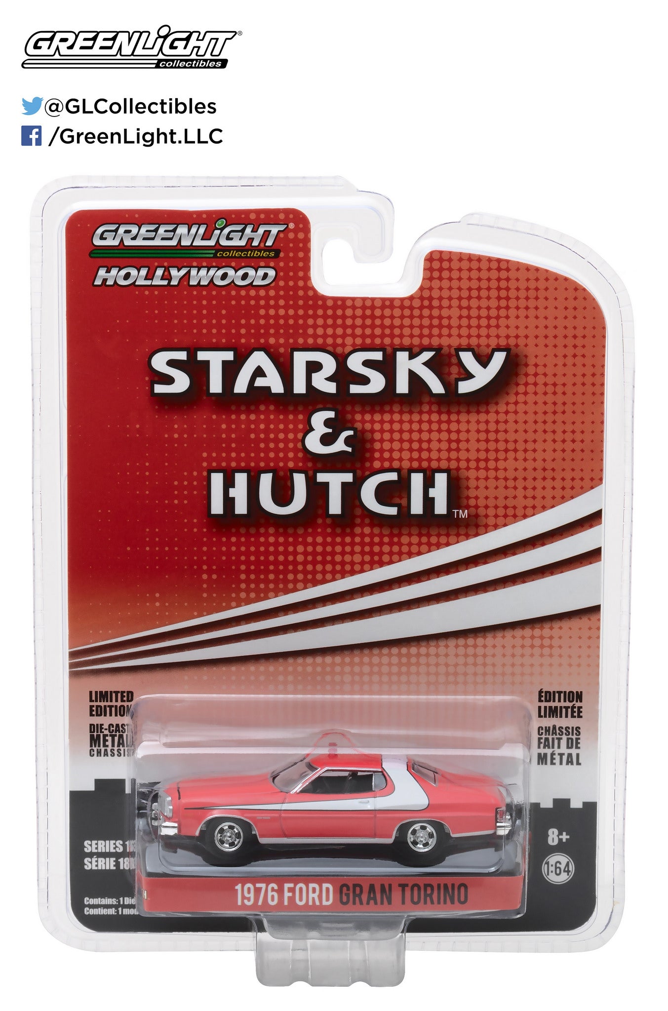 GreenLight 1:64 Hollywood - Starsky and Hutch (TV Series 1975-79) - 1976 Ford Gran Torino 44780-A