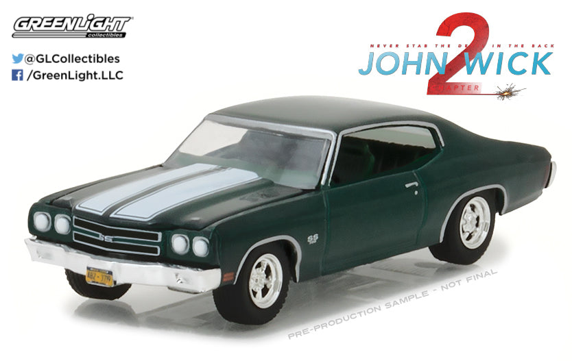GreenLight 1:64 Hollywood Series 18 - John Wick: Chapter 2 (2017) - 1970 Chevrolet Chevelle SS 396 44780-F