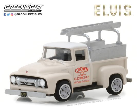 GreenLight 1:64 Hollywood Series 20 - Elvis Presley (1935-77) - 1954 Ford F-100 Truck Crown Electric Company 44800-B