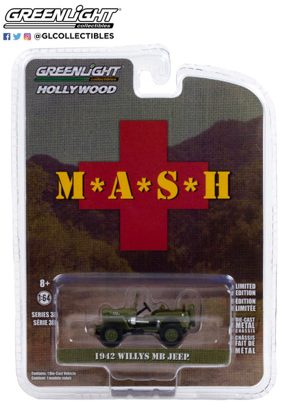 GreenLight 1:64 Hollywood Series 30 - M*A*S*H (1972-83 TV Series) - 1942 Willys MB Jeep 44900-A