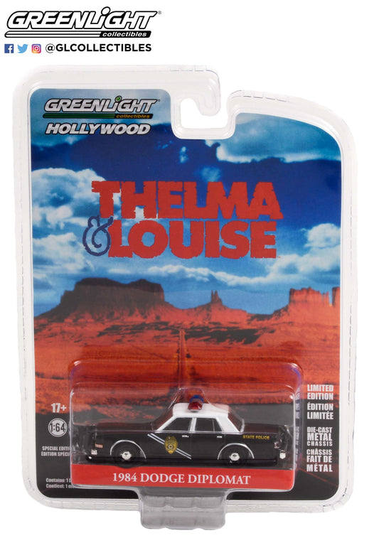 GreenLight 1:64 Hollywood Special Edition - Thelma & Louise (1991) - 1984 Dodge Diplomat - New Mexico State Police 44945-E