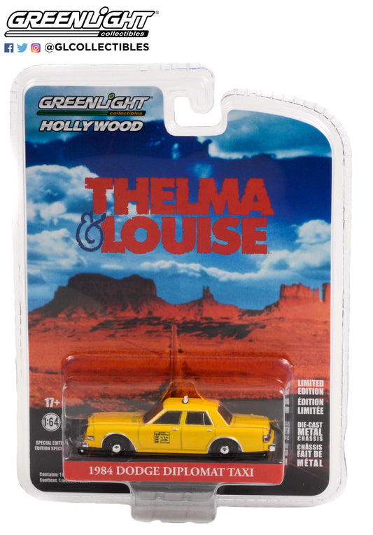GreenLight 1:64 Hollywood Special Edition - Thelma & Louise (1991) - 1984 Dodge Diplomat - Taxi 44945-F