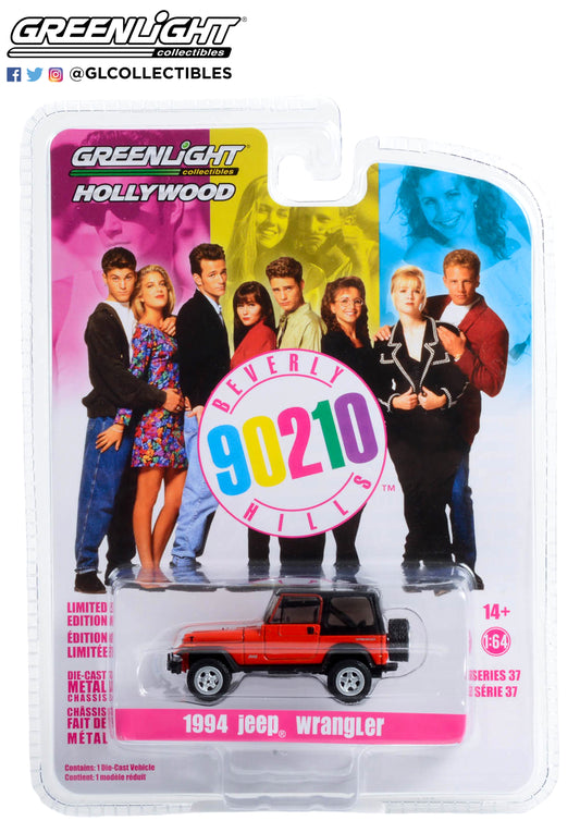 GreenLight 1:64 Hollywood Series 37 - Beverly Hills, 90210 (1990-2000 TV Series) - 1994 Jeep Wrangler 44970-B