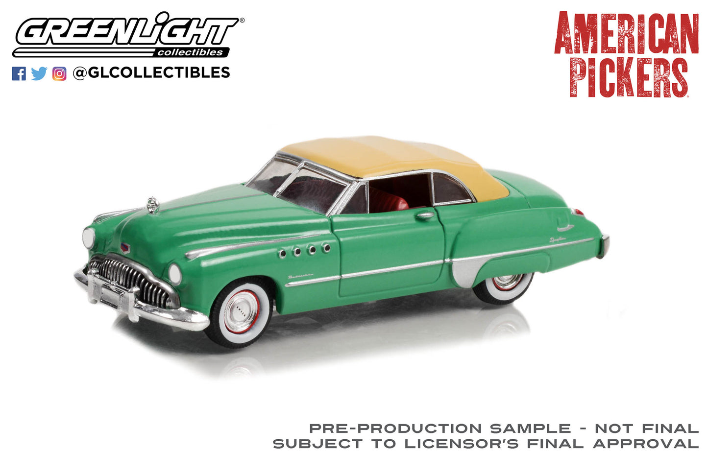 GreenLight 1:64 Hollywood Series 37 - American Pickers (2010-Current TV Series) - 1949 Buick Roadmaster Convertible 44970-D