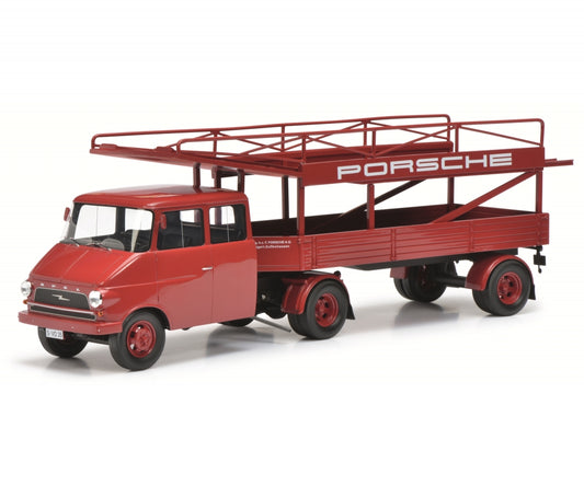 Schuco 1/18 Opel Blitz racing transporter Porsche 450008400