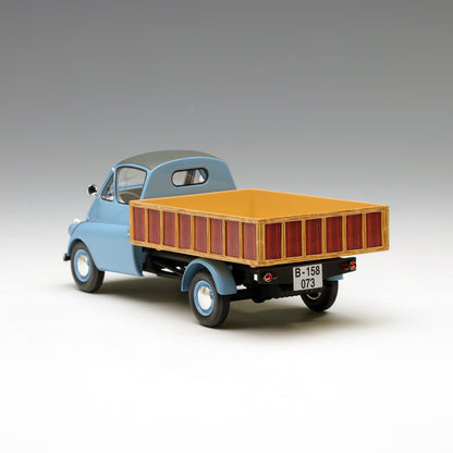Schuco 1:18 Isocarro platform truck light blue 450008800