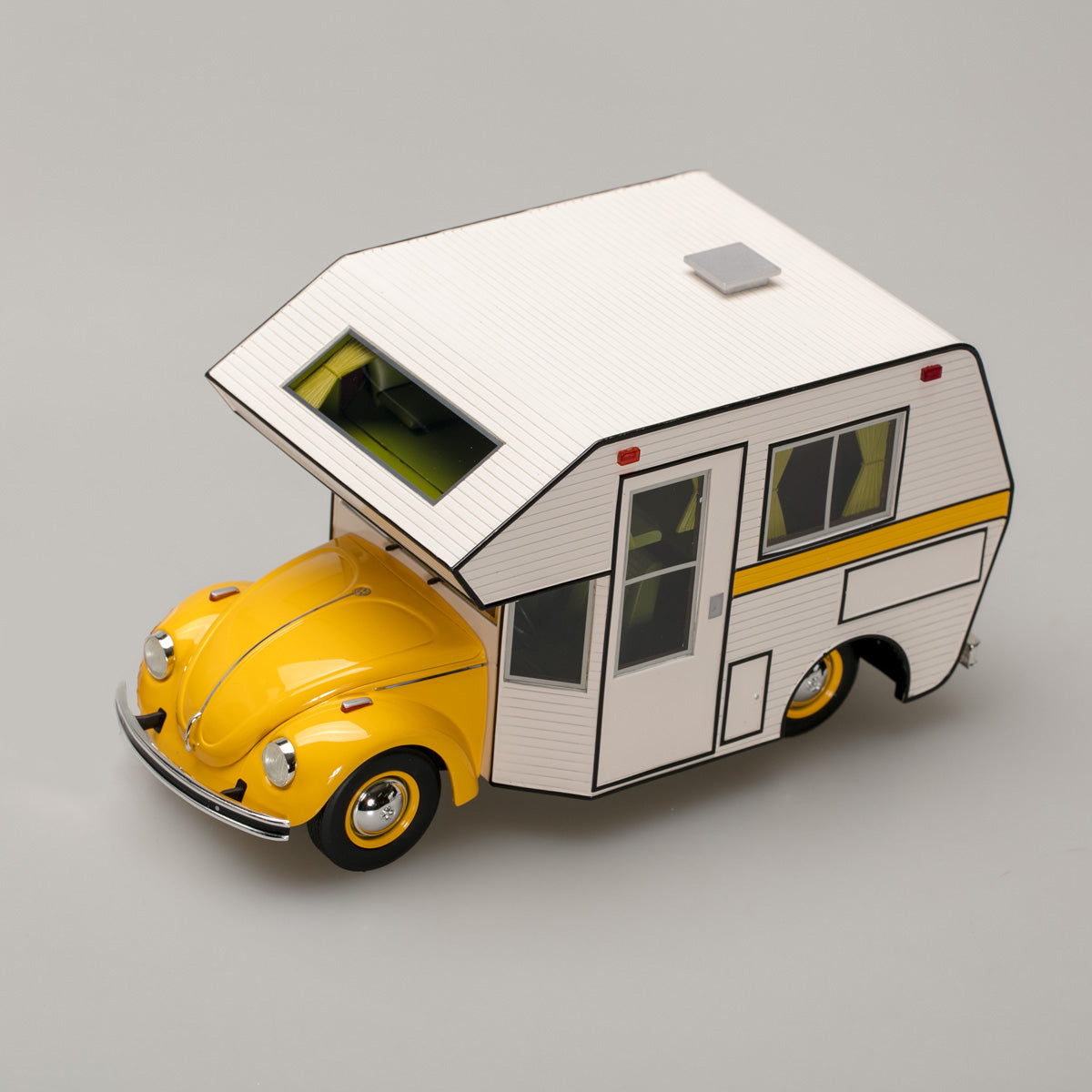 Schuco 1:18 Volkswagen Beetle Motorhome Yellow 450011300