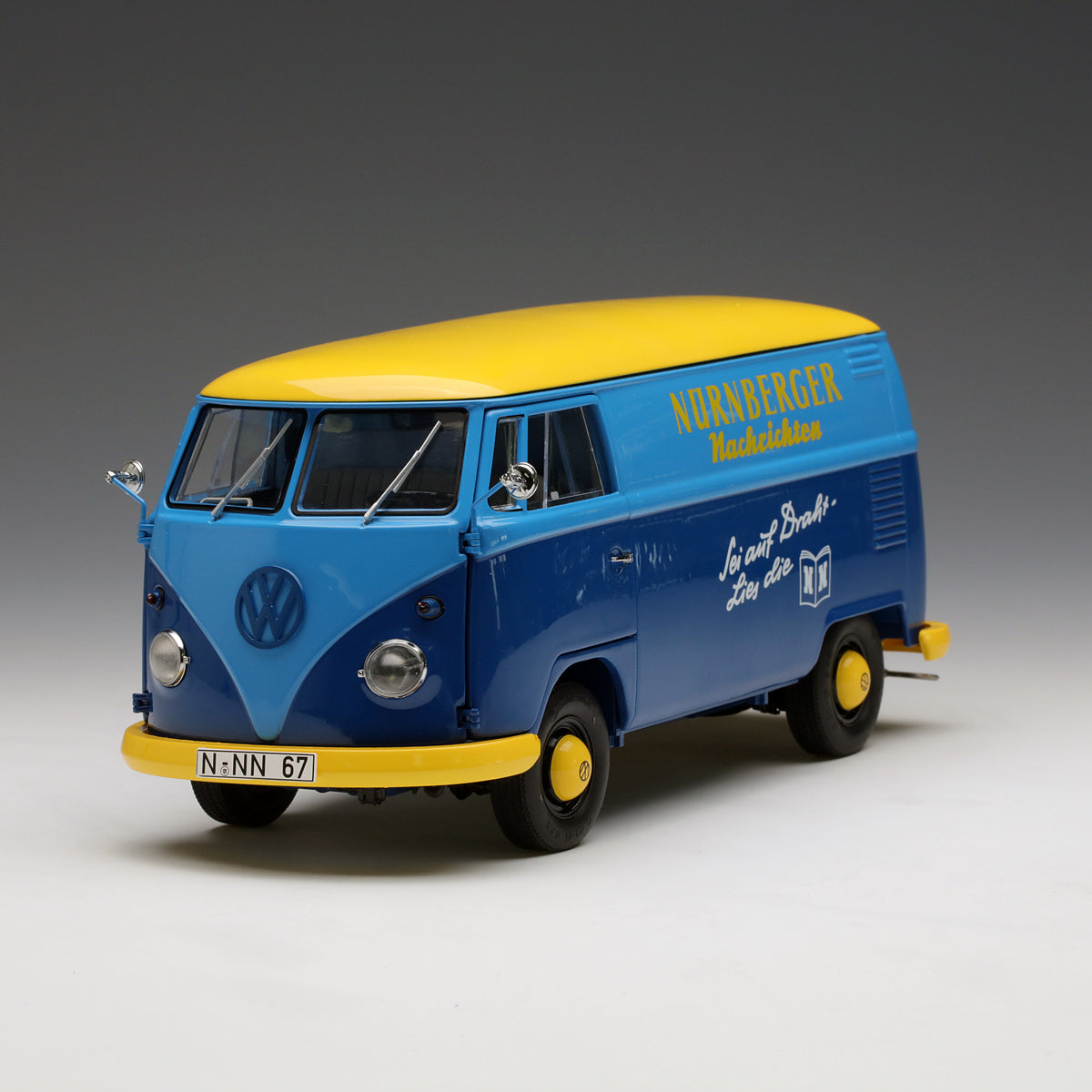 Schuco 1:18 Volkswagen T1 Box truck "Nürnberger Nachrichten" 450027900