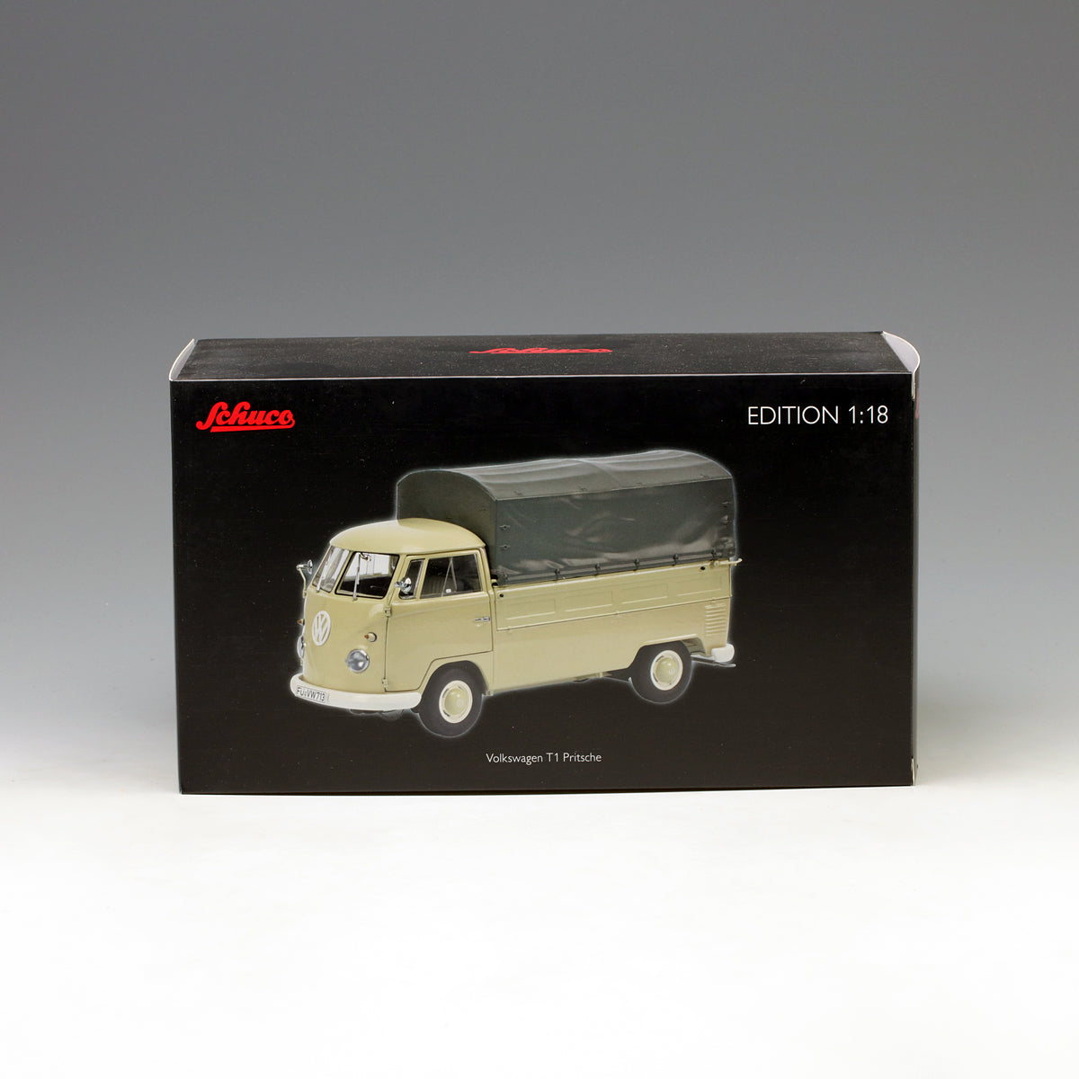 Schuco 1:18 Volkswagen T1b Pickup With Tarpaulin Beige 450037000