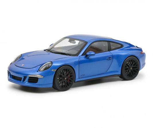Schuco 1:18 Porsche 911 991 Carrera GTS Coupe Blue 450039700