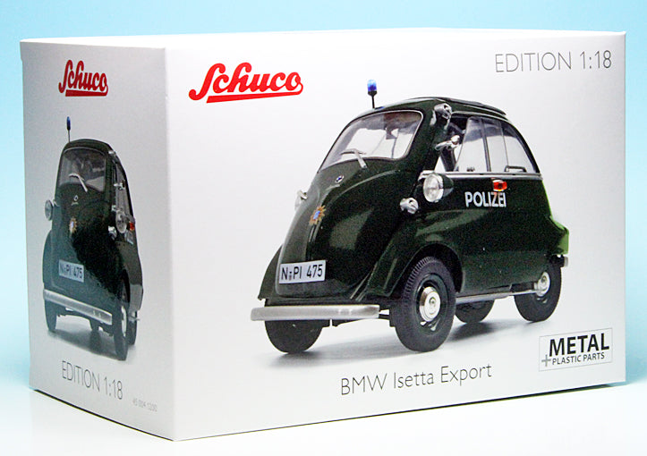 Schuco 1:18 BMW Isetta Export police 1955 450041200