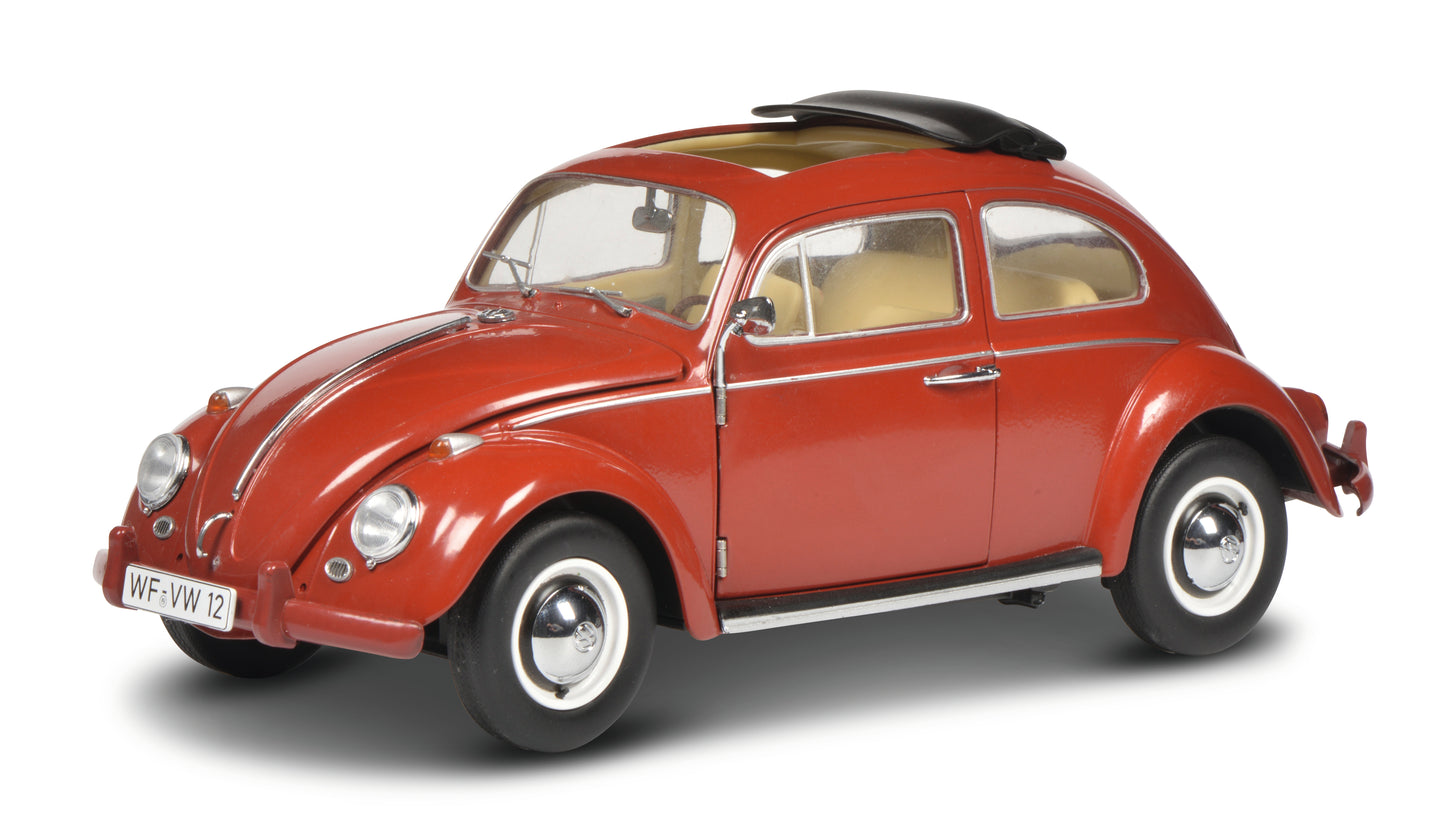 Schuco 1:12 Volkswagen Beetle folding roof red 450046300