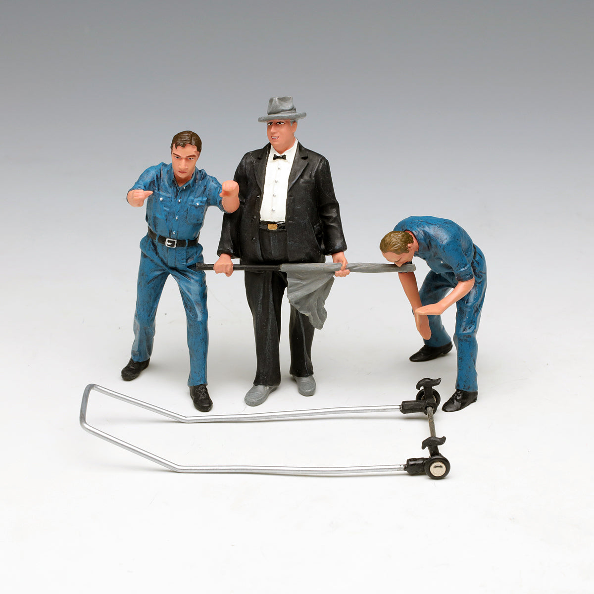 Schuco Set Studio I Construction Kit clockwork car With 3 Figures 450101901