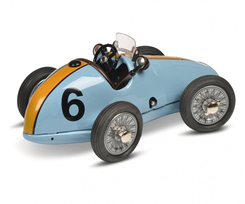 Schuco Grand Prix Racer Ferrari #6 construction kit Blue Clockwork car 450109200