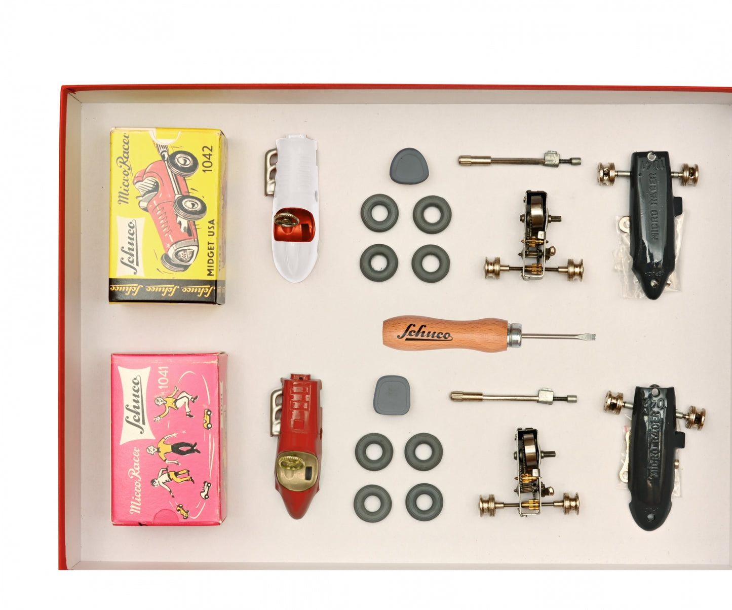 Schuco Micro Racer Midget #8 #3 BS Clockwork car Construction Kit 450162000