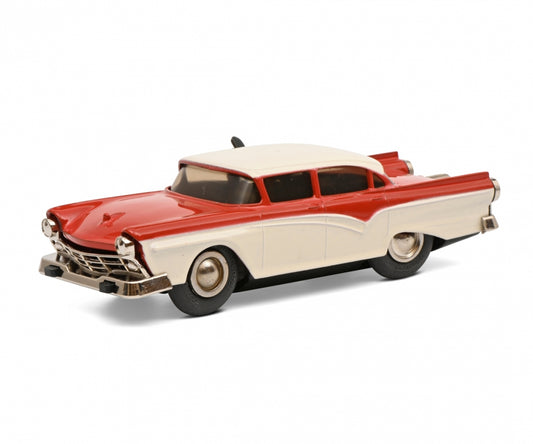 Schuco Micro Racer Ford Fairlane red beige clockwork car 450175900