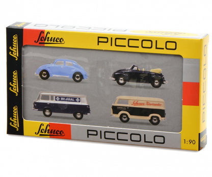 Schuco 1/90 Piccolo gift set B Ford FK 1000/Volkswagen Beetle/Barkas B1000 450185600