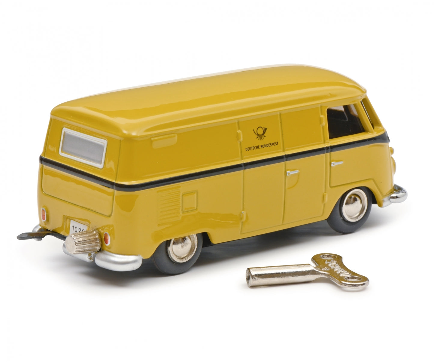Schuco Clockwork car Micro Racer Volkswagen T1 box van Deutsche Bundespost 450196800