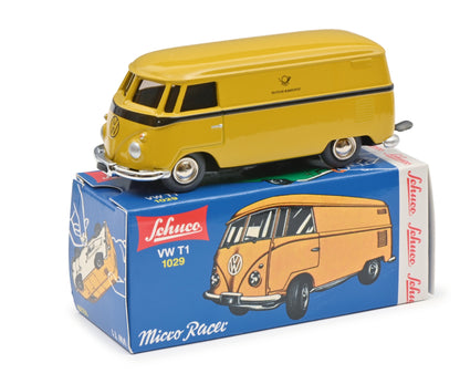 Schuco Clockwork car Micro Racer Volkswagen T1 box van Deutsche Bundespost 450196800