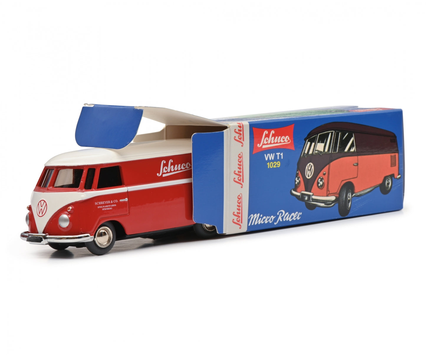 Schuco Clockwork car Micro Racer Volkswagen T1 box van Schuco 450196900