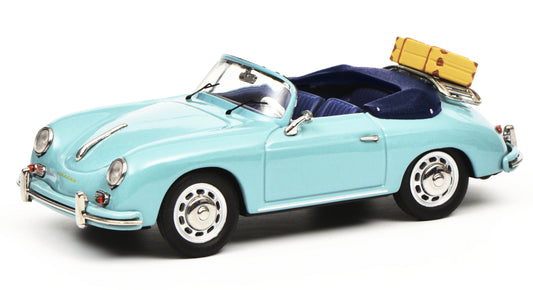 Schuco 1/43 Porsche 356 A Cabriolet travel Blue 450258400