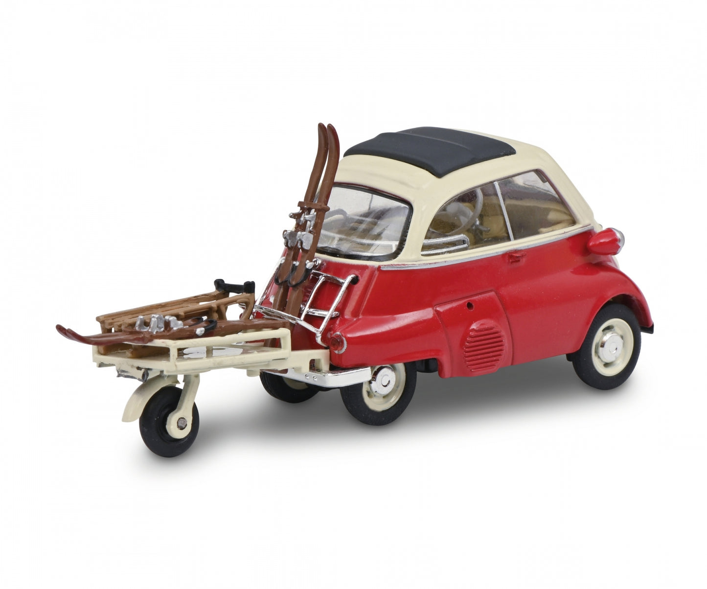 Schuco 1:43 BMW Isetta with trailer+Ski 450268200