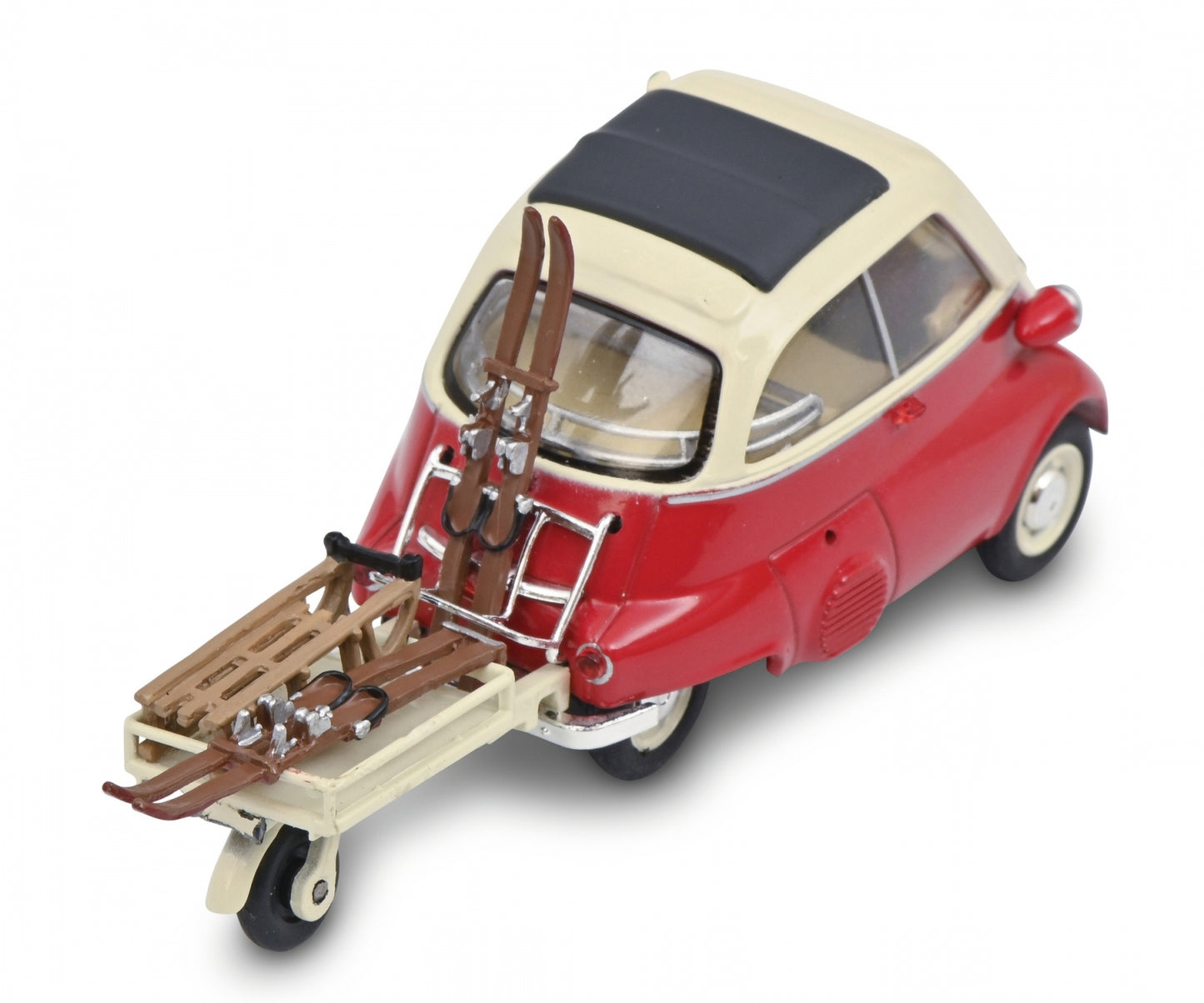 Schuco 1:43 BMW Isetta with trailer+Ski 450268200