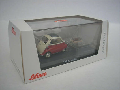 Schuco 1:43 BMW Isetta with trailer+Ski 450268200
