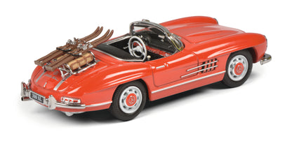 Schuco 1:43 Mercedes Benz 300SL Ski vacation Red 450268900