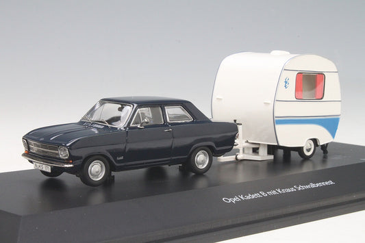 Schuco 1:43 Opel Kadett B with Knaus Schwalbennest 450294700