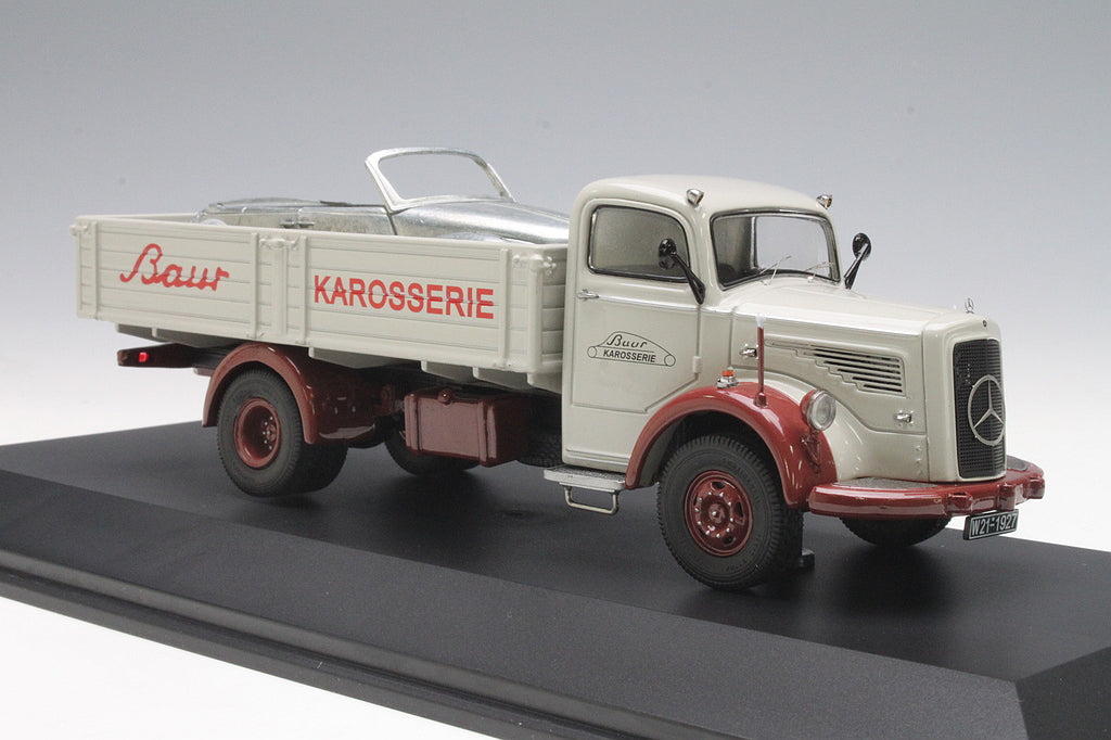 Schuco 1:43 Mercedes-Benz L6600 Bauer Bodywork Plant Cream/Dark Red 450302500