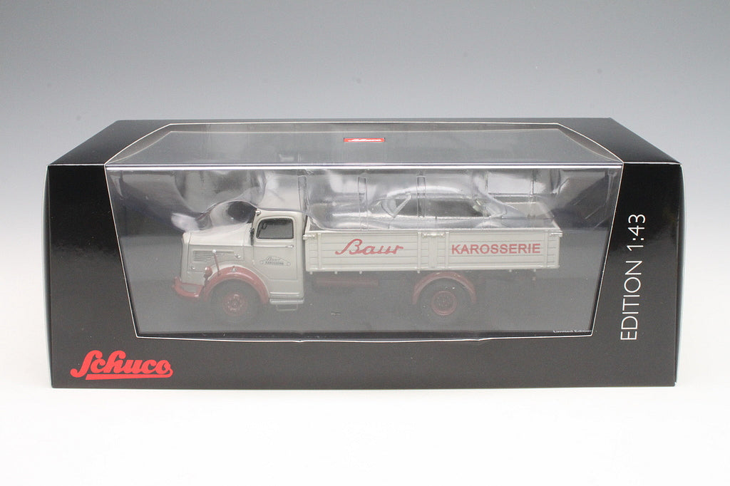 Schuco 1:43 Mercedes-Benz L6600 Bauer Bodywork Plant Cream/Dark Red 450302500