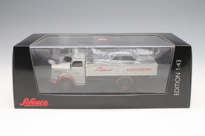Schuco 1:43 Mercedes-Benz L6600 Bauer Bodywork Plant Cream/Dark Red 450302500