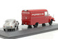 Schuco 1:43 Opel Blitz 1.75t Porsche Renndienst Porsche 356 #110 2-Car Set 450309200