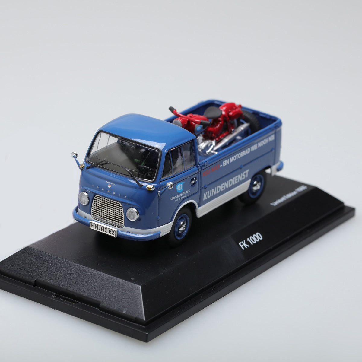 Schuco 1:43 FK Ford Taunus 1000 pick-up with NSU-Max NSU-Service 450328700