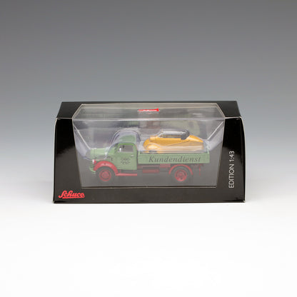 Schuco 1:43 Borgward B2500 "Messerschmitt-Service" with Messerschmitt Kabinenroller 450345500